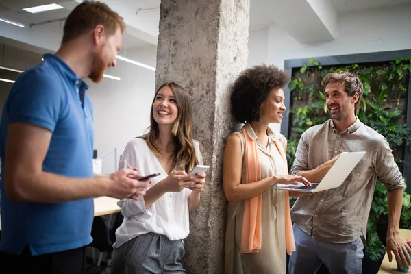 Gente Negocios Buen Trabajo Equipo Oficina Trabajo Equipo Reunión Exitosa — Foto de Stock