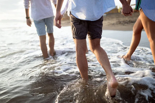 Barátság Szabadság Nyaralás Strand Nyári Nyaralás Koncepció — Stock Fotó