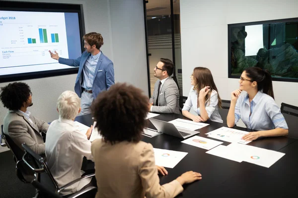 Business People Meeting Conference Trabajo Equipo Discusión Concepto Corporativo —  Fotos de Stock