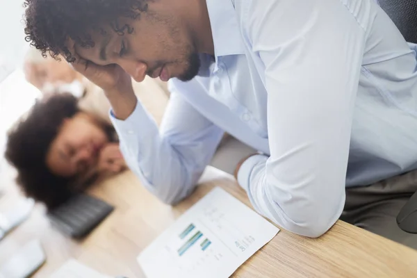 Business Människor Misslyckas Trött Stress Pappersarbete Och Teknikkoncept Affärsfolk Med — Stockfoto