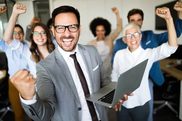 Empresarios Empresarios Exitosos Logran Objetivos — Foto de Stock