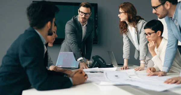 Business Colleagues Conference Meeting Room Presentation — Stock Photo, Image