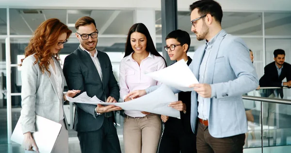 Business Coworkers Discussing New Ideas Brainstorming Modern Office — Stock Photo, Image