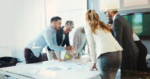 Ondernemers Zakenmensen Conferentie Moderne Vergaderzaal — Stockfoto