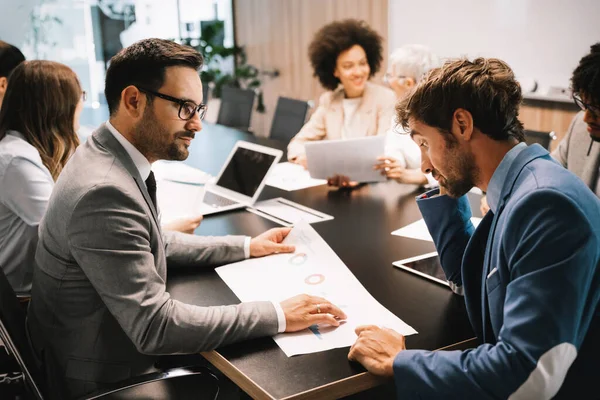 Portrait Architects Business People Having Discussion Office — Stock Photo, Image