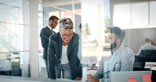 Professionals Business Colleagues Collaborating Discussing Project Plans — Stock Photo, Image