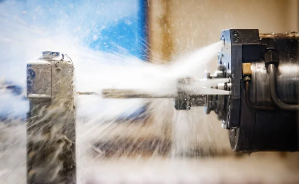 Máquina Herramienta Fábrica Metal Con Máquinas Cnc Modernas Perforación — Foto de Stock