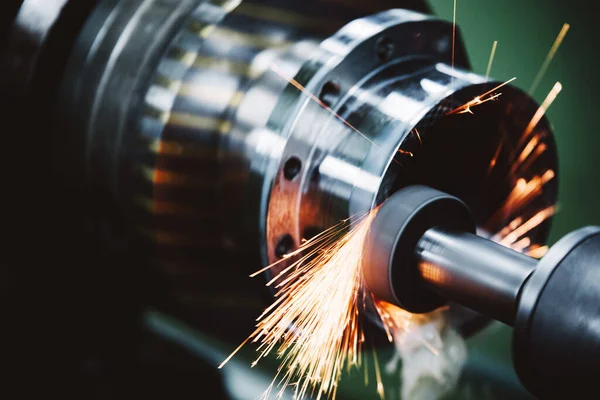 Werkzeugmaschine Metallfabrik Mit Modernen Cnc Bohrmaschinen — Stockfoto