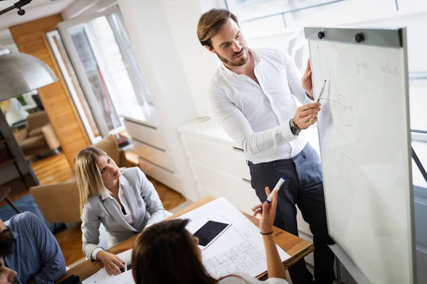 Startup Mångfald Lagarbete Brainstorming Möte Koncept — Stockfoto