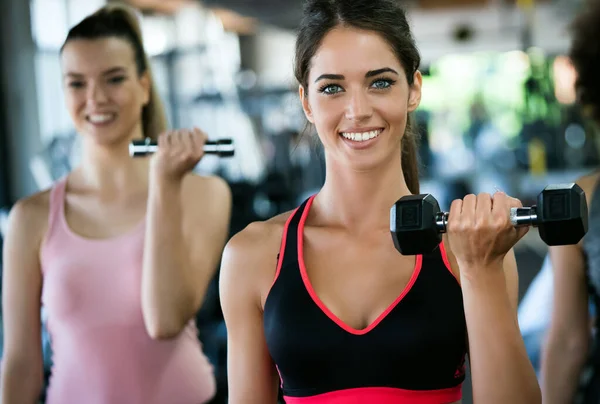 Fitness Esporte Treinamento Saúde Ginásio Conceito Estilo Vida Grupo Mulheres — Fotografia de Stock
