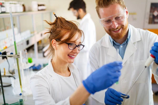 Ciencia Química Biología Medicina Concepto Personas Grupo Científicos Médicos Que — Foto de Stock