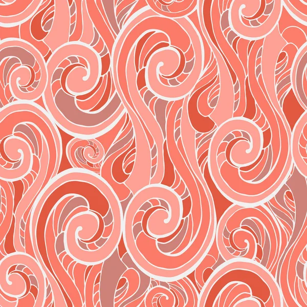 Abstract Colorful Curly Lines Seamless Patterns Set Waves Curls Illustration — Stock Photo, Image