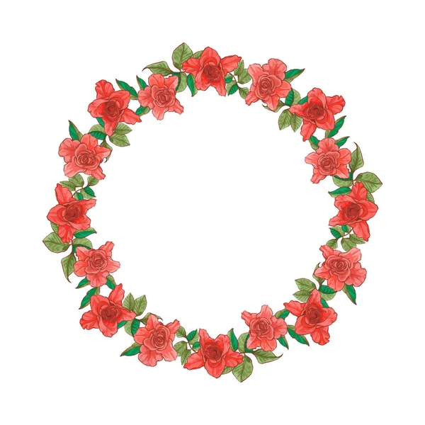 Tebrik kartı veya metin için gül kare illüstrasyon vektör.