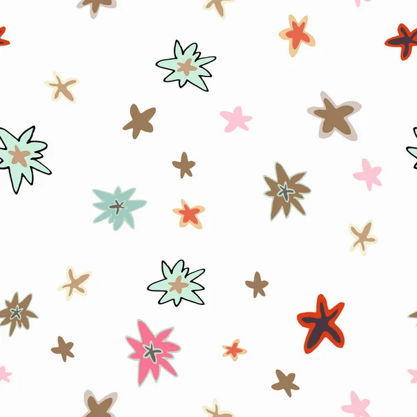 Абстрактный Бесцветный Узор Фантастических Цветов Векторная Иллюстрация Яркая Красочная Фоновая — стоковый вектор
