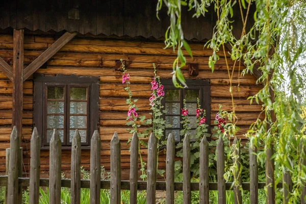 Antigua Casa Rural Madera Polonia Europa —  Fotos de Stock