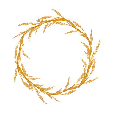 Otları spikelets yuvarlak çerçeve.