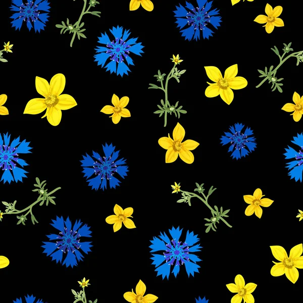 花卉无缝的样式花 向量背景例证 — 图库照片