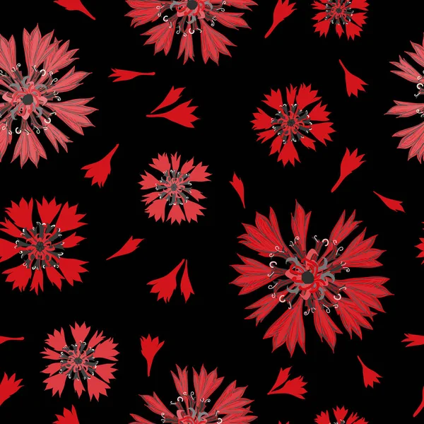 Floral Μοτίβο Άνευ Ραφής Του Κενταύριο — Φωτογραφία Αρχείου