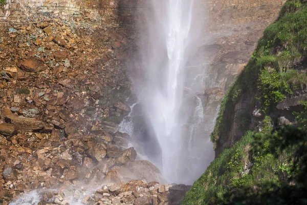 Cachoeira Kinchkha Perto Cânion Okatse Imereti Geórgia — Fotografia de Stock