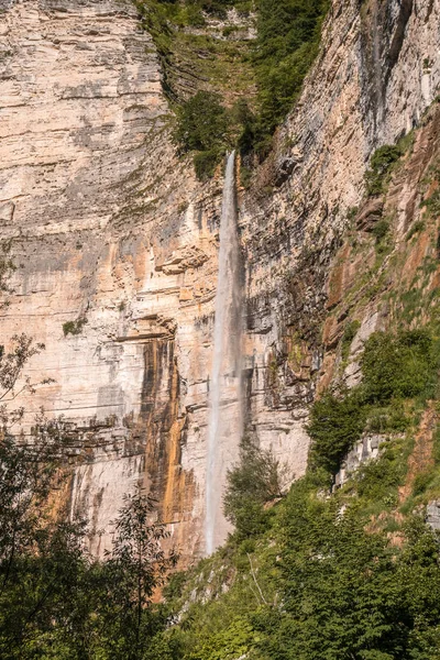 Kinchkha Vattenfall Nära Okatse Canyon Imeretien Georgien — Stockfoto