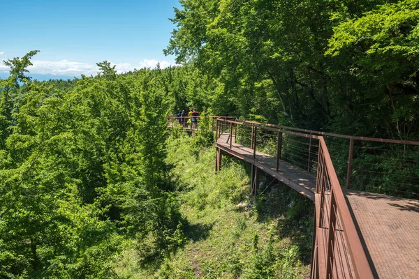 Okatse Kanyon, Kanyon, Zeda Gordi, Gürcistan yukarıda hiking trail.