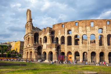 Roma, İtalya - 22.06.2018: Roma, İtalya, Colosseum. Roma Colosseum ana seyahat konumlar biridir.