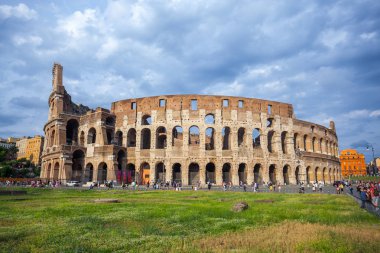Roma, İtalya - 22.06.2018: Roma, İtalya, Colosseum. Roma Colosseum ana seyahat konumlar biridir.