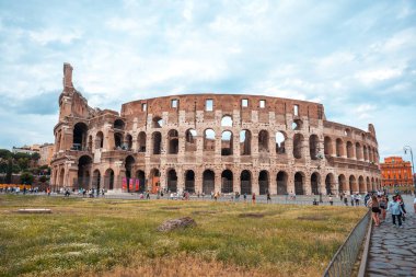 Roma, İtalya - 22.06.2018: Roma, İtalya, Colosseum. Roma Colosseum ana seyahat konumlar biridir.