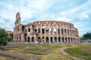 Roma, İtalya - 22.06.2018: Roma, İtalya, Colosseum. Roma Colosseum ana seyahat konumlar biridir.