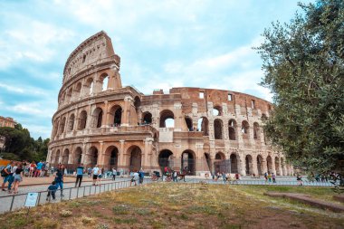Roma, İtalya - 22.06.2018: Roma, İtalya, Colosseum. Roma Colosseum ana seyahat konumlar biridir.