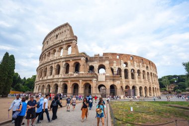Roma, İtalya - 22.06.2018: Roma, İtalya, Colosseum. Roma Colosseum ana seyahat konumlar biridir.