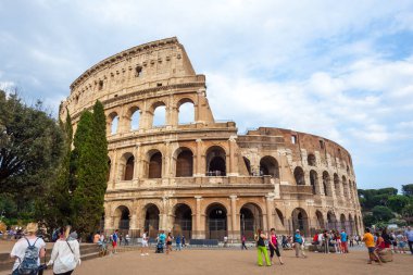 Roma, İtalya - 22.06.2018: Roma, İtalya, Colosseum. Roma Colosseum ana seyahat konumlar biridir.