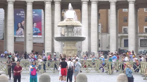 Roma Italia 2018 Plaza San Pedro Ciudad Del Vaticano — Vídeos de Stock