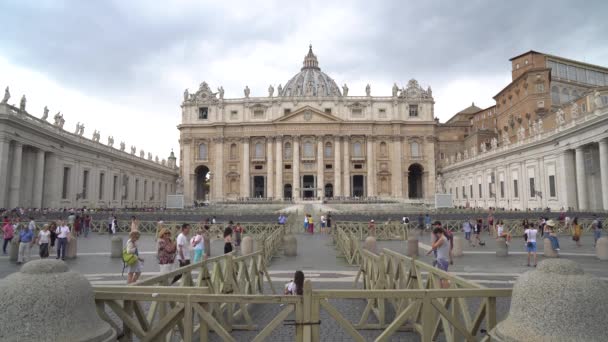 Roma Italia 2018 Piazza San Pietro Città Del Vaticano — Video Stock