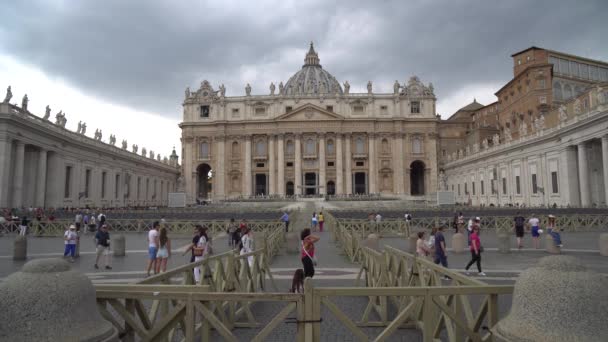 Rome Olaszország 2018 Peters Square Vatikán — Stock videók