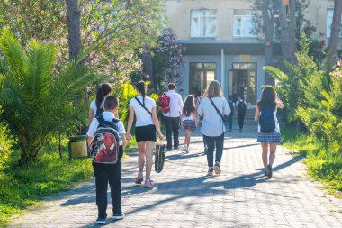 Çocuklar okul olacak eğitim grup.