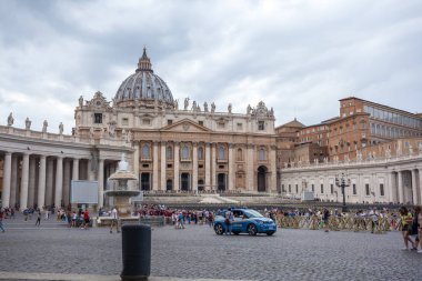 Rome, Vatikan, İtalya - 23.06.2018: St. Peter's Bazilikası St Peter's Meydanı, Vatikan Şehri '.