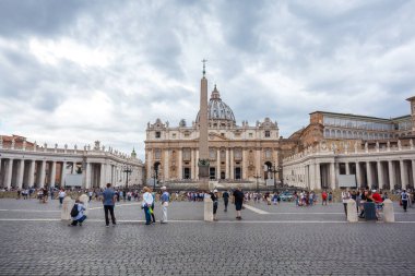 Rome, İtalya - 23.06.2018: St. Peter's Cathedral St. Peter's Meydanı Vatikan '.