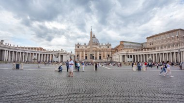 Rome, İtalya - 23.06.2018: St. Peter's Cathedral St. Peter's Meydanı Vatikan '.