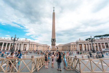 Rome, İtalya - 23.06.2018: St. Peter's Cathedral St. Peter's Meydanı Vatikan '.