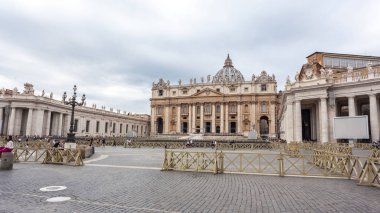 Rome, Vatikan, İtalya - 23.06.2018: St. Peter's Bazilikası St Peter's Meydanı, Vatikan Şehri '.