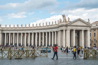 Rome, İtalya - 23.06.2018: St. Peter's Cathedral St. Peter's Meydanı Vatikan '.