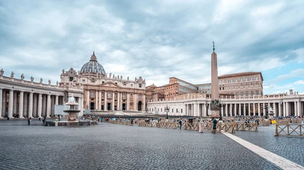 Roma Itália 2018 Catedral São Pedro Praça São Pedro Vaticano — Fotografia de Stock