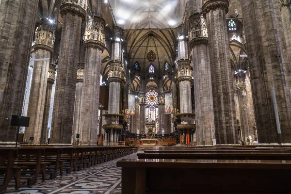 Mailand Italien 2018 Innenraum Des Mailänder Doms Mailand Italien Metropolitankathedrale — Stockfoto