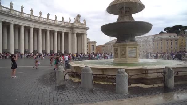 Rom Italy 2018 Peters Square Vatikanische Stadt — Stockvideo