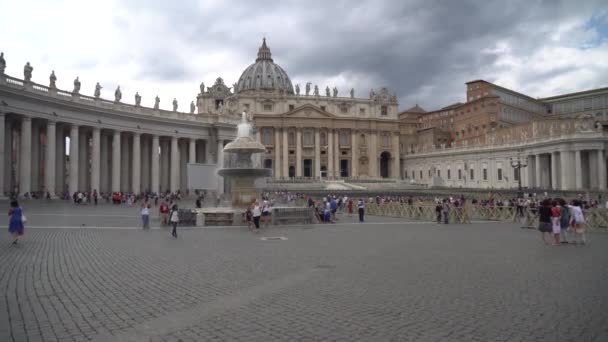 Rome Italy 2018 Peters Square Vatican City — Stock Video