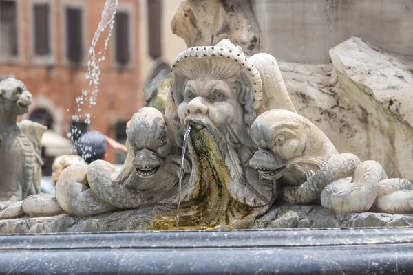 Primer Plano Fontana Del Pantheon Roma Italia — Foto de Stock