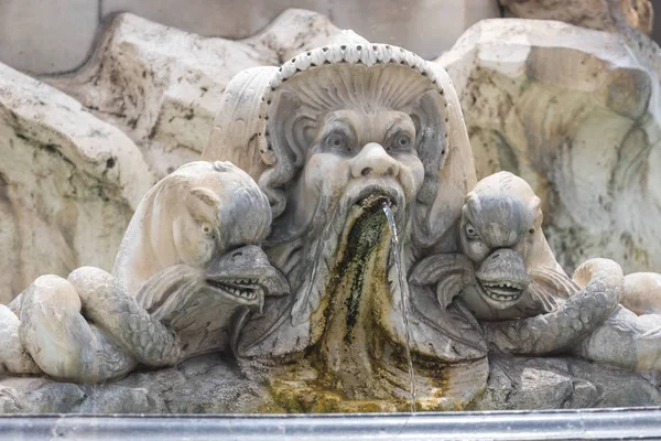 Zbliżenie Fontana Del Panteon Rzymie — Zdjęcie stockowe