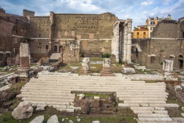 Roma forumu. İmparator Augustus 'un imparatorluk forumu. Roma, İtalya.