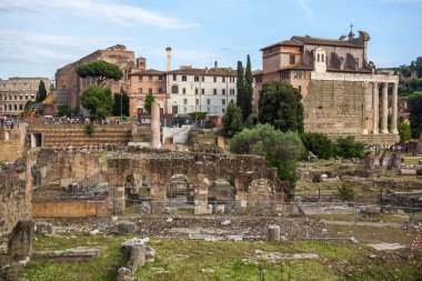 Harabeleri antik Roma ' nın kalıntıları antik mimari, Roma, İtalya.